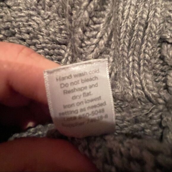 Gray Boatneck Wool Blend Sweater - Picture 8 of 10